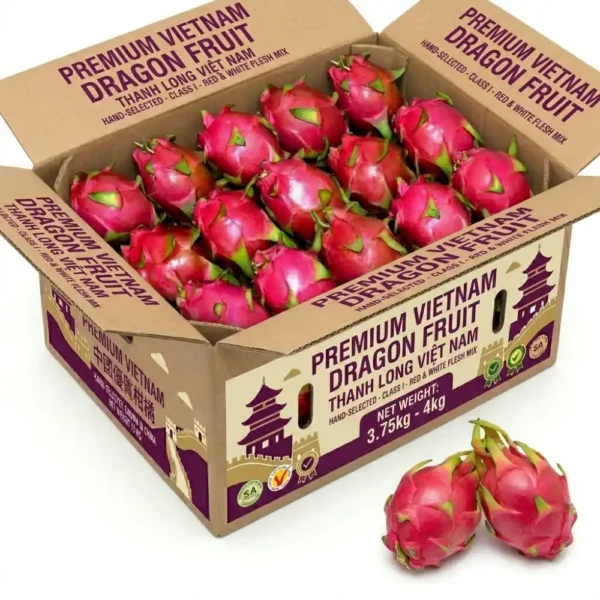 Vietnam White Dragon Fruit Box (3.75kg–4kg) – Fresh Pitaya Dubai