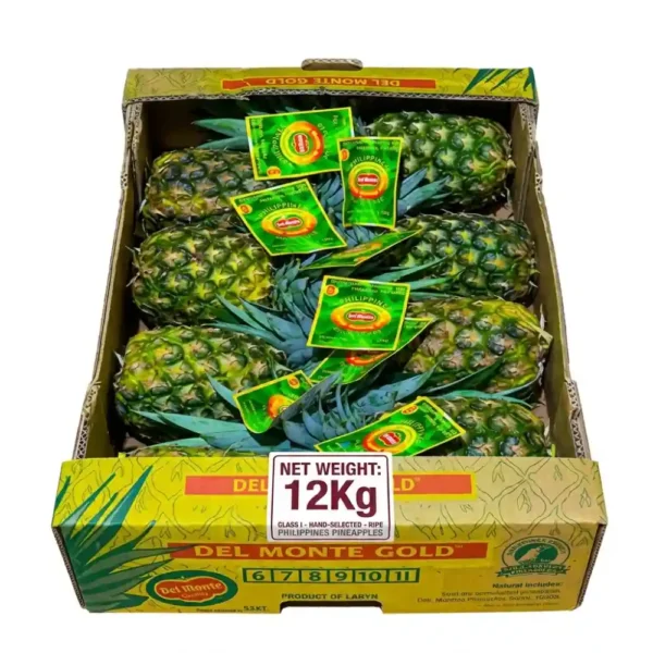 Philippines Pineapple Box 12kg Dubai | Buy Fresh Pineapple Online Dubai